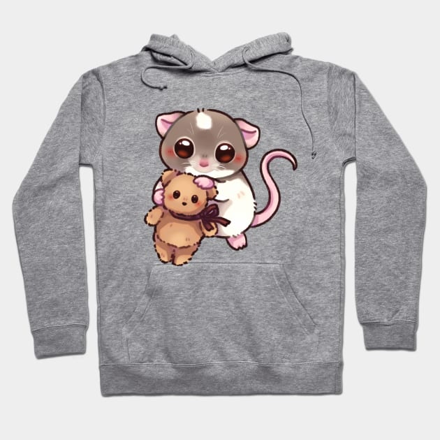 Cuddly Rat Hoodie by Riacchie Illustrations